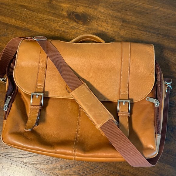 Wilsons Leather Other - Wilson's Leather Tan Briefcase Satchel Bag